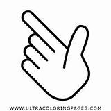 Point Up Left Coloring Pages For Kids  Free sketch template
