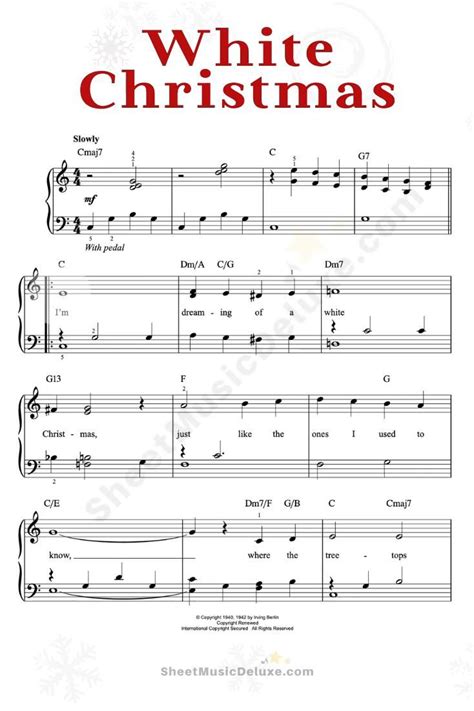 White christmas sheet music piano information | Home