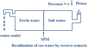 Explain the process of desalination by reverse osmosis? [3 MARKS]