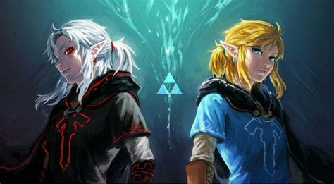 #ゼルダの伝説 Dark Link & Link - 鬼火 のイラスト - pixiv | Legend of zelda, Legend, Breath of the wild