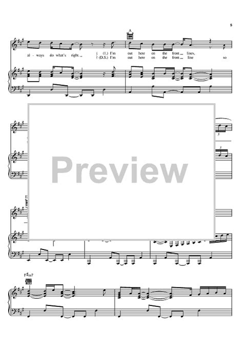 American Soldier" Sheet Music by Toby Keith for Piano/Vocal/Chords ...