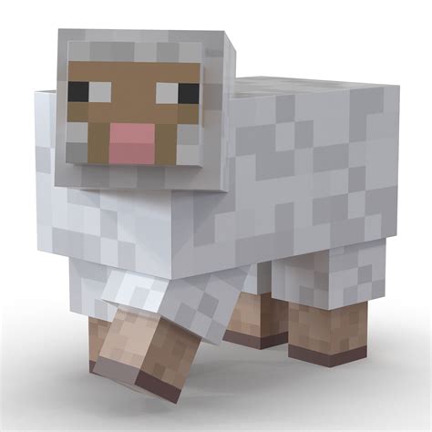 3d minecraft sheep rigged