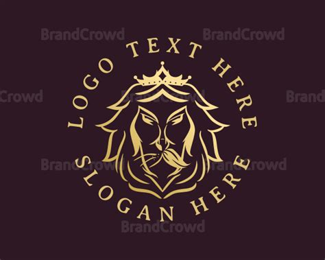 Gold Lion King Logo | BrandCrowd Logo Maker