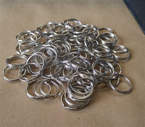 Bulk 25 Pack - Heavy Duty 1" Key Rings - Premium Split Ring Keychains -Lead Free | eBay