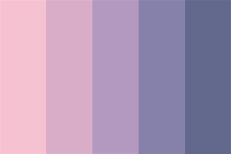 Pink to Cold Grey Color Palette