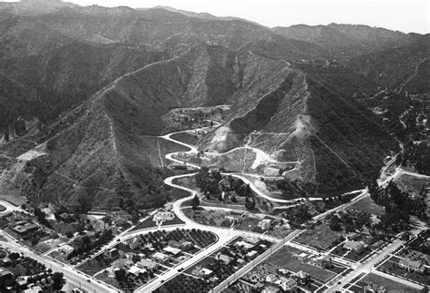 Laurel Canyon Rd emerging from the Hollywood Hills, 1923