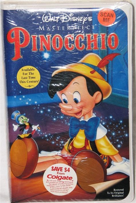 Pinocchio (VHS, 1993) for sale online | eBay | Walt disney, Vhs, Pinocchio