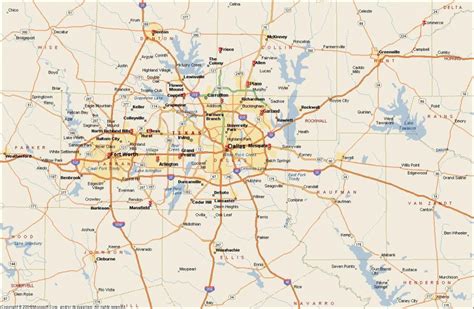 Dfw Metroplex Map - Dallas Fort Worth Metroplex Map (Texas - Usa ...