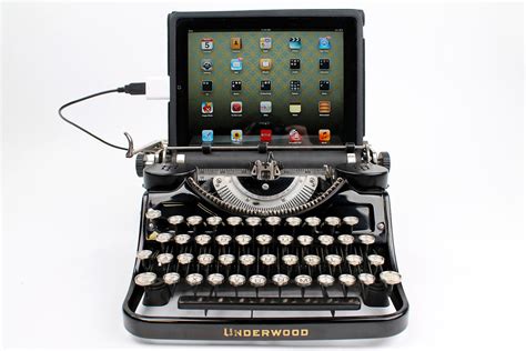 USB Typewriter ~ Typewriter Computer Keyboard / iPad Stand (Model F)