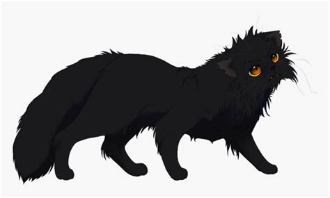 Black-cat - Black Anime Cat Transparent, HD Png Download - kindpng