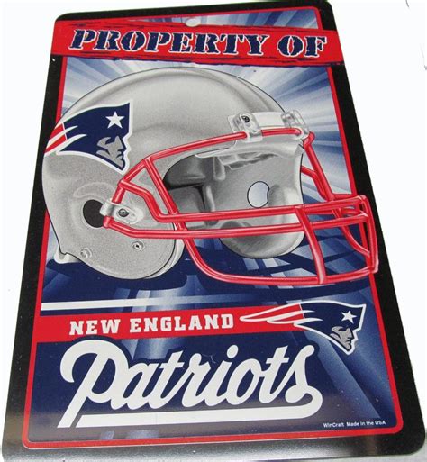 New England Patriots property of Patriots sign | New england patriots ...