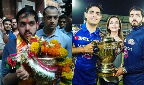 Anant Ambani takes IPL 2017 winners’ trophy to Siddhivinayak Temple: Pictures of Mumbai Indians ...