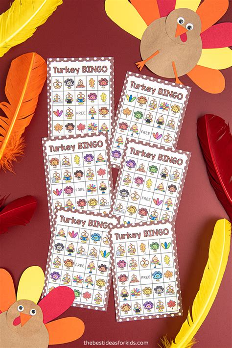 Turkey Bingo (Free Printable) - The Best Ideas for Kids