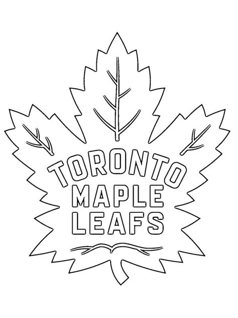 colouring page Toronto Maple Leafs | coloringpage.ca