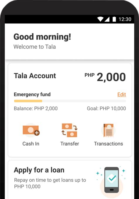 Tala Account 1 - Tala Philippines