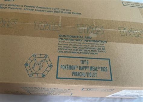 Pokemon 2023 McDonalds Happy Meal Toy 6 Sealed Case (150 Packs) Pikachu ...