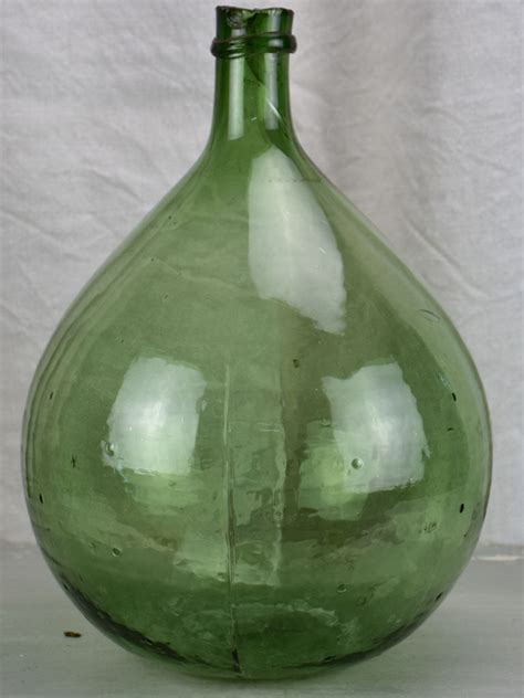 Large antique French demijohn bottle - clear – Chez Pluie