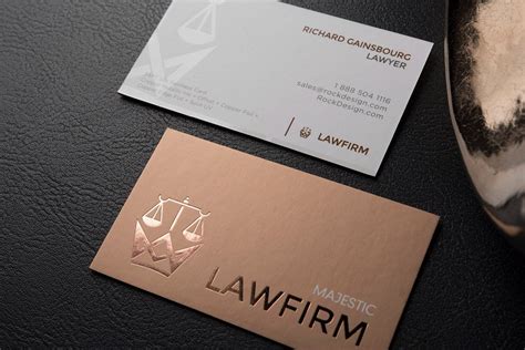 Double sided name card design template with spot UV – Majestic Law Firm | Name card design ...