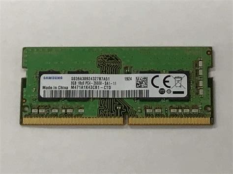 Samsung 8GB DDR4 2666MHz RAM Memory Module for Laptops (260 Pin SODIMM ...