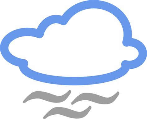 Cloudy Weather Symbols Clip Art at Clker.com - vector clip art online ...