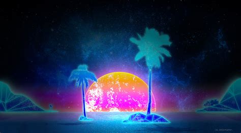 ArtStation - Illustration - "RETRO SUNSET"