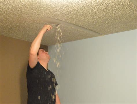 One Step Forward...More Tips for DIY Popcorn Ceiling Removal - Loving Here