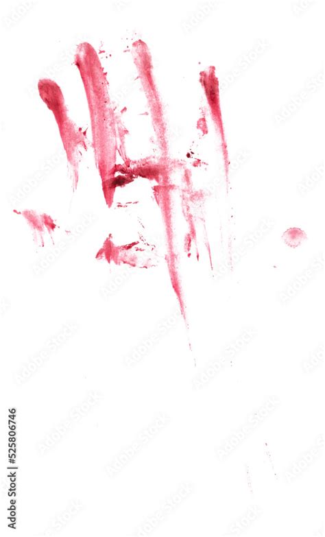 Blood Splatter Smear Stain Overlay Isolated on White Background Stock ...