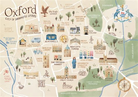 A3 Oxford City Map Print, Oxfordshire UK Art Print - Etsy