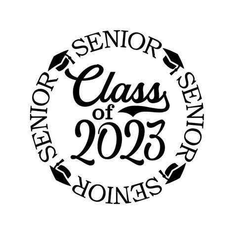 Senior 2023 SVG Class of 2023 SVG Graduation 2023 black - Etsy