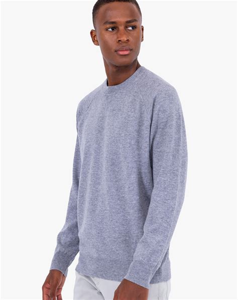 Men's 100% Merino Crew Neck Sweatshirt | MaisonCashmere