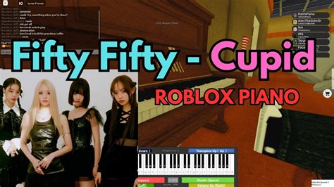 Fifty Fifty - Cupid (VERY EASY Roblox Piano Tutorial + SHEETS) - YouTube