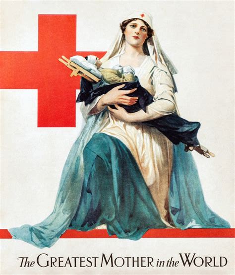 1918 Antique WWI Red Cross Poster the Greatest Mother - Etsy