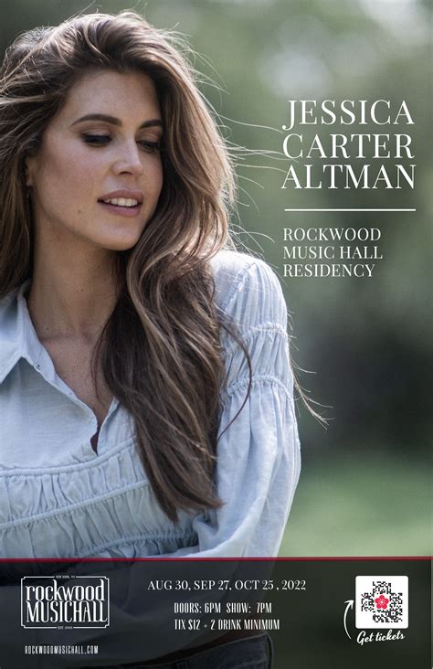 Oct 25 | Jessica Carter Altman - LIVE at Rockwood Music Hall | New York ...