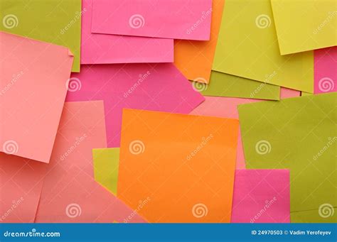 Colorful reminder notes stock image. Image of color, objects - 24970503