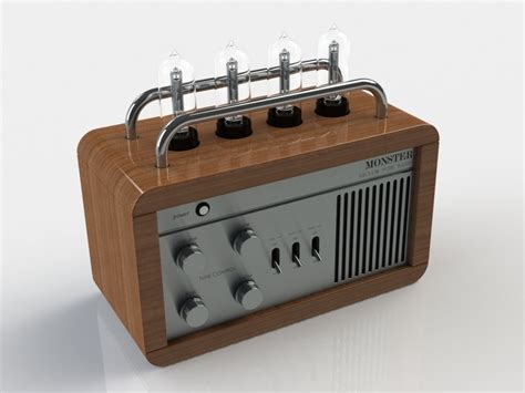 Vacuum Tube Radio 3D model | CGTrader