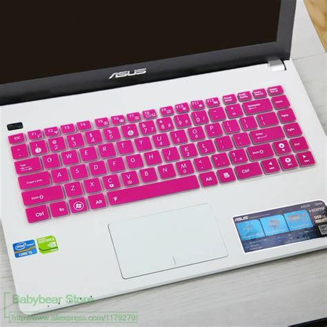 14'' Silicone laptop keyboard cover skin Protector For Asus F455L A456U A455L Y481c k45V w419l ...