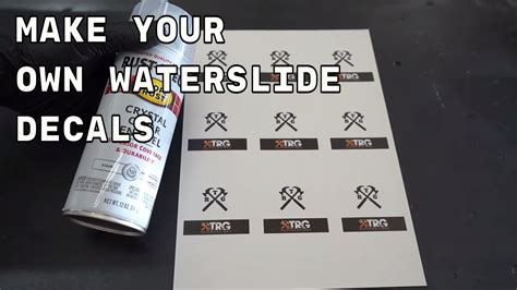 Make Your Own Waterslide Decals - YouTube