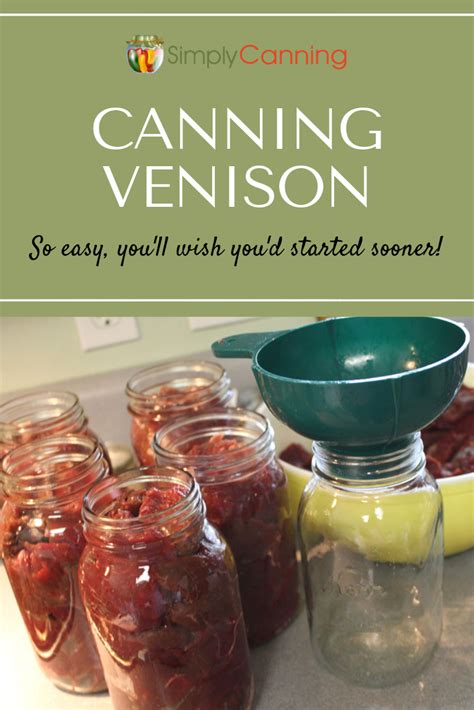 Canning Venison - Raw Packed, Cubed, or Strips. It's So Easy! | Pressure canning recipes ...