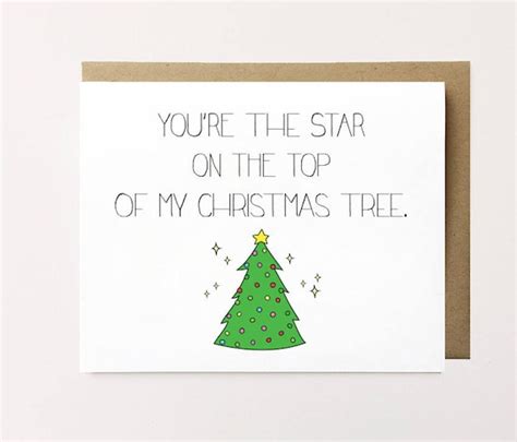 Christmas Love Card Girlfriend Christmas Card Cute Christmas | Etsy