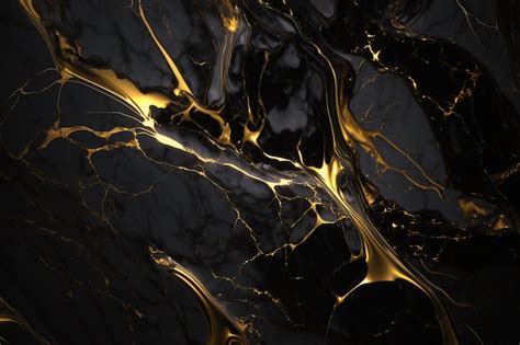 Premium AI Image | a black and gold image of a black and white marble.