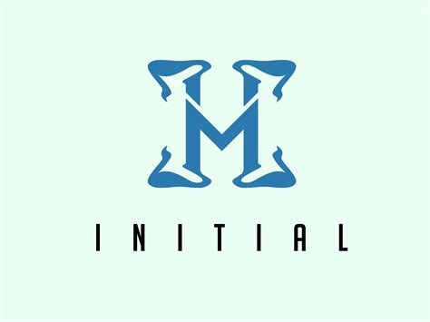 M Initial Logo in Vintage Style Graphic by gilbert marshall · Creative ...