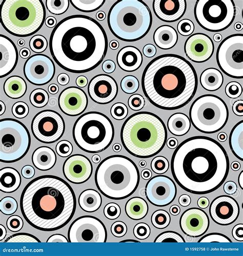 Seamless Funky Wallpaper Pattern Stock Illustration - Image: 1592758