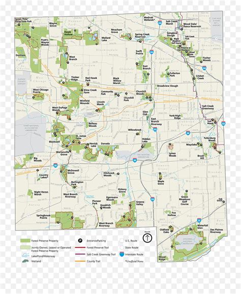 Places To Go - Forest Preserves Dupage County Forest Preserve Map Png ...