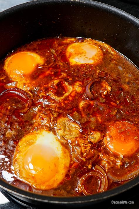 Sambal Telur Pecah | Sunny Side Up Egg Sambal - Nomadette