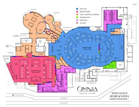 Omnia Las Vegas Table Map