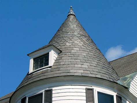 James Dolan House (1894) – conical slate roof | Slate roof, Slate roof tiles, Slate roof shingles