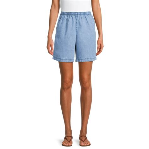 White Stag - White Stag Women's Elastic Waist Shorts, Multiple Colors Available - Walmart.com ...