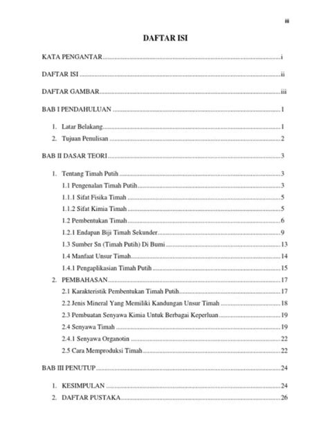 13 Contoh Daftar Isi Makalah dan Cara Membuatnya. Lengkap!