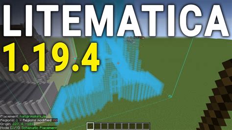 Litematica 1.19.4 - How To Download & Install the Schematica Mod in Minecraft 1.19.4 - YouTube