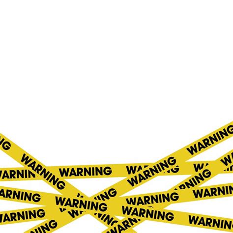 Warning Yellow Tape or Stripes Vector Template Design 10627694 Vector ...